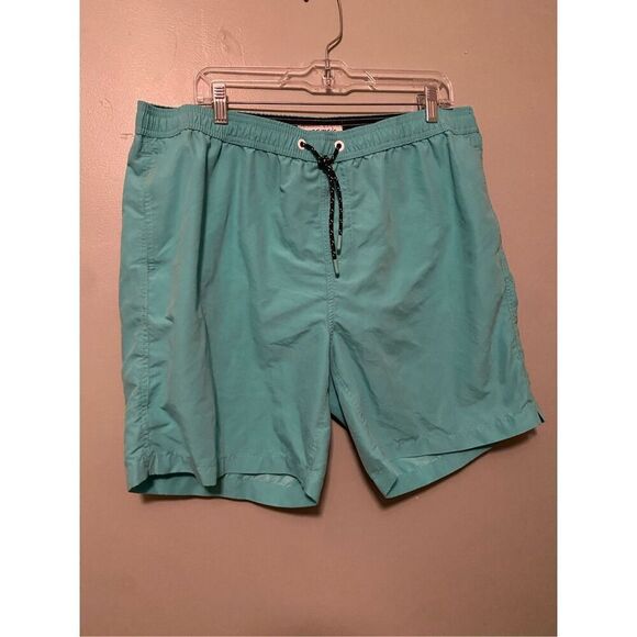 Maamgic Teal Blue Mens Swim Trunks Size XXL NWOT - Picture 2 of 5